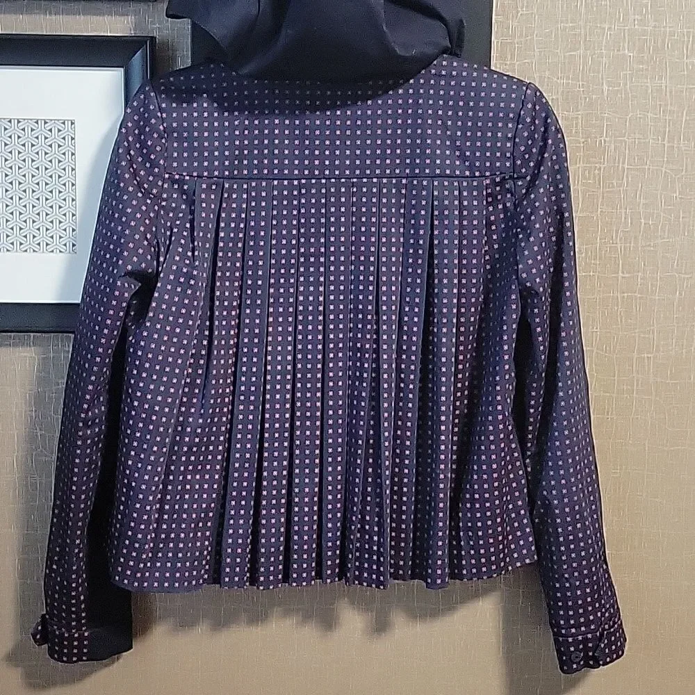 Tory Burch Lane Back Pleated Jacket